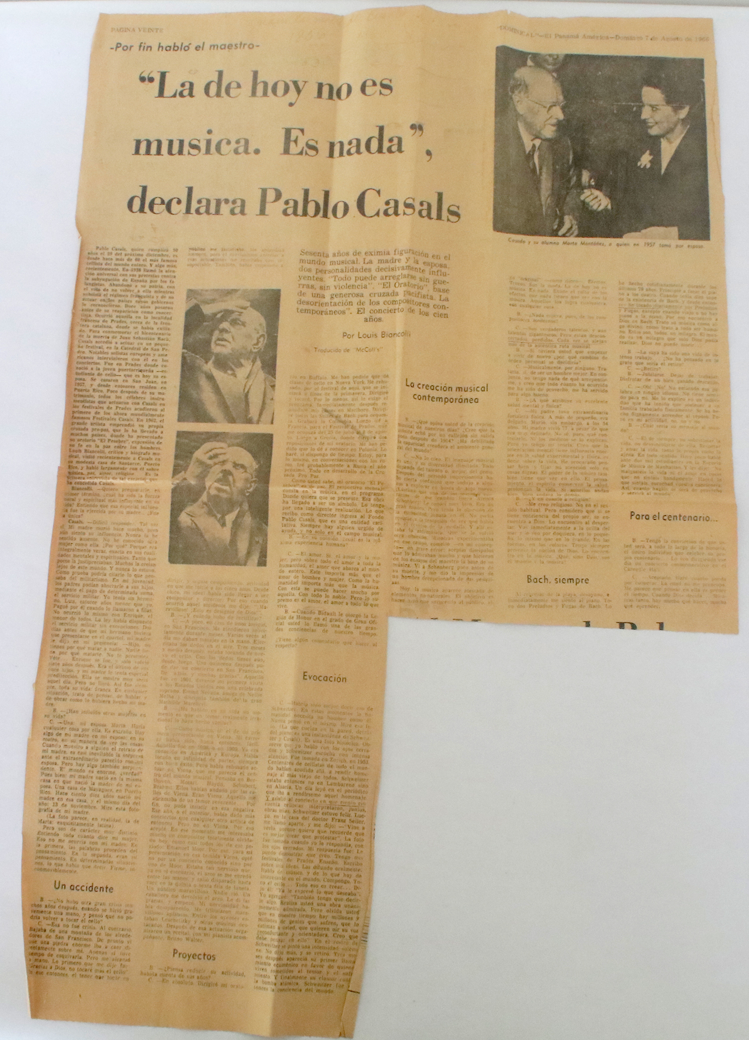 1966 – Artículo del Panamá América-